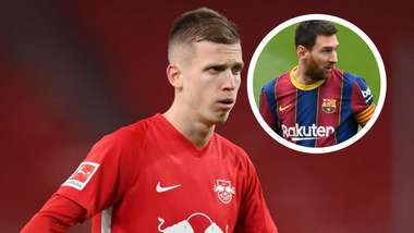 Dani Olmo Lionel Messi GFX