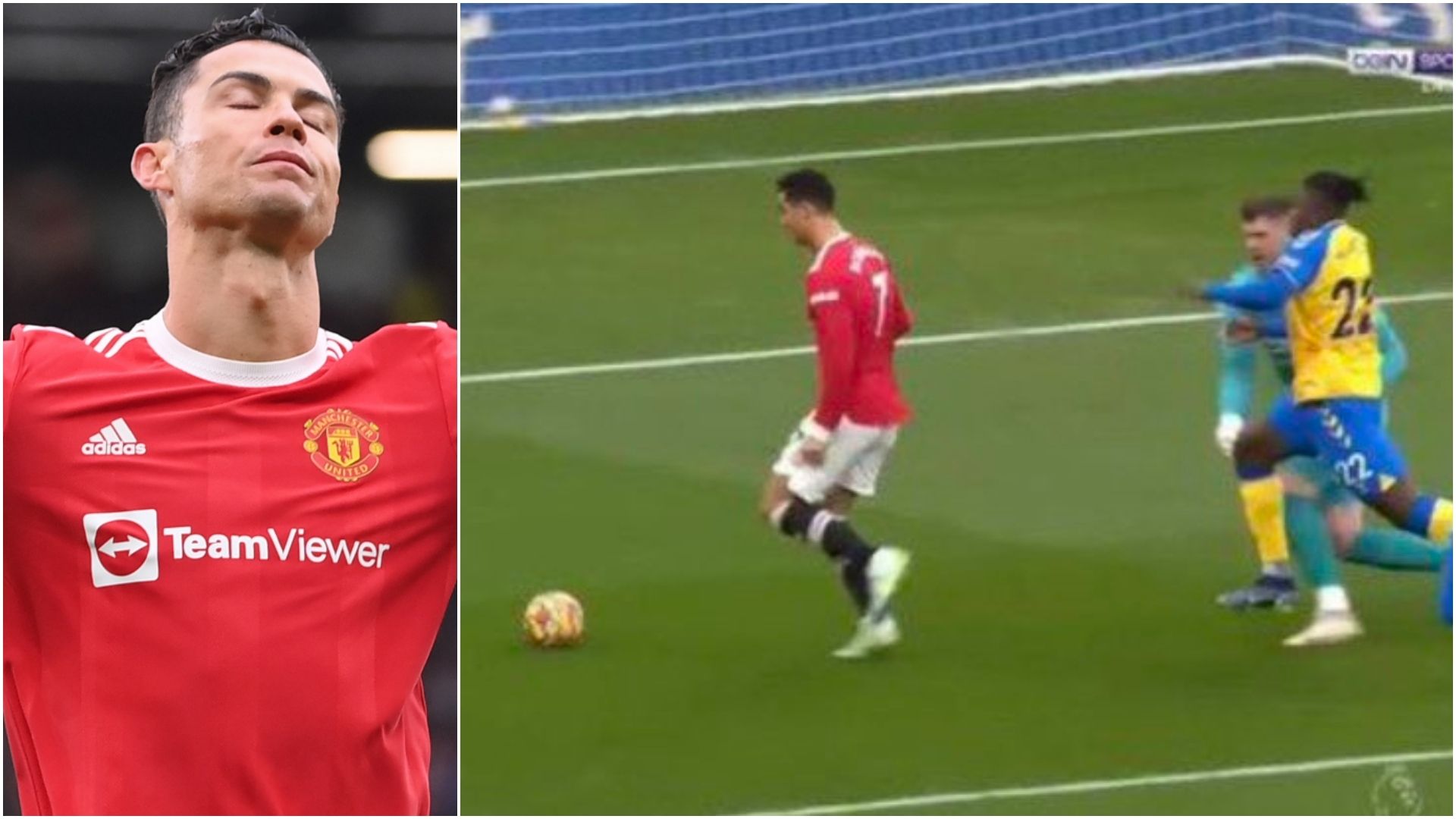 ronaldo manchester united southampton