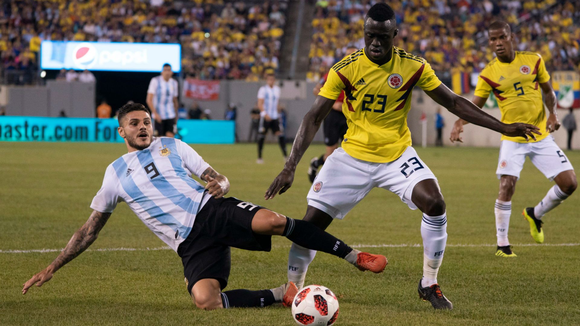 Mauro Icardi Davinson Sanchez Argentina Colombia Amistoso Internacional 11092018