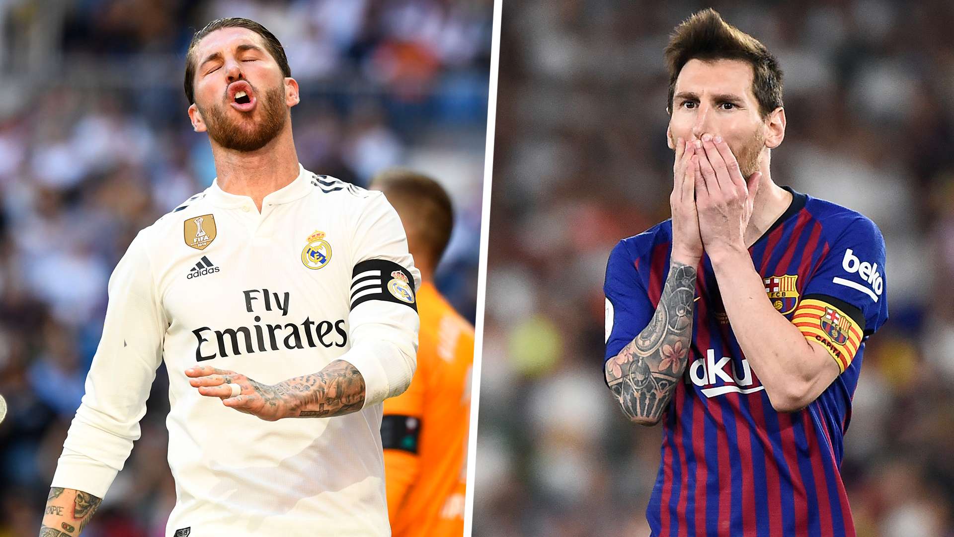 Ramos Messi Real Madrid Barcelona split 2019