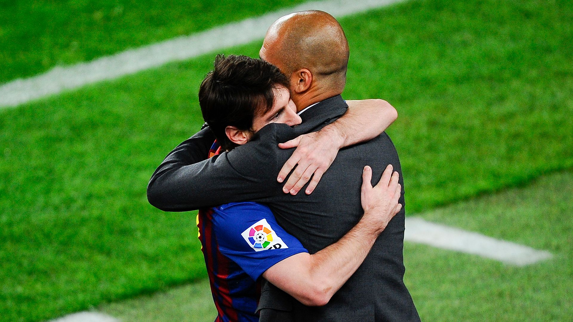 Lionel Messi Pep Guardiola Barcelona 2012