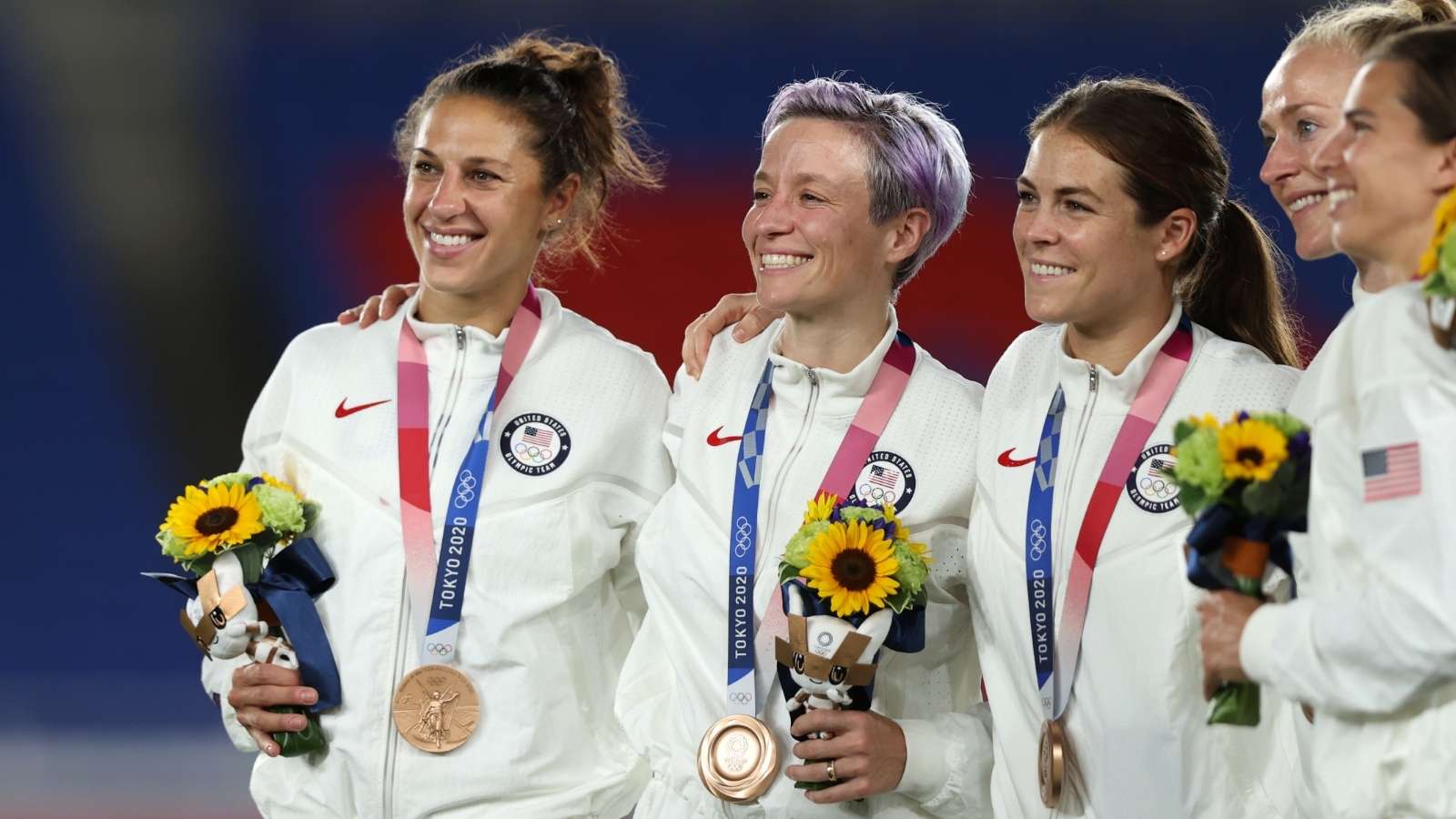 Carli Lloyd Megan Rapinoe Kelley O'Hara USWNT 2021