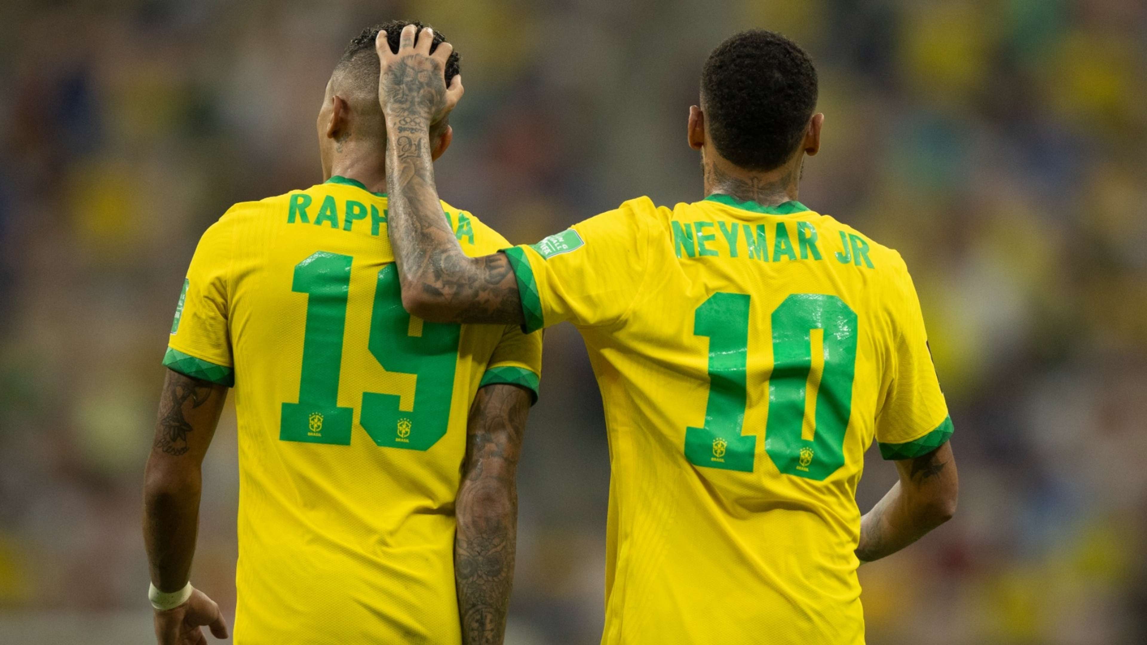 Raphinha Neymar Brasil Uruguai Eliminatórias 2022 14 10 2021