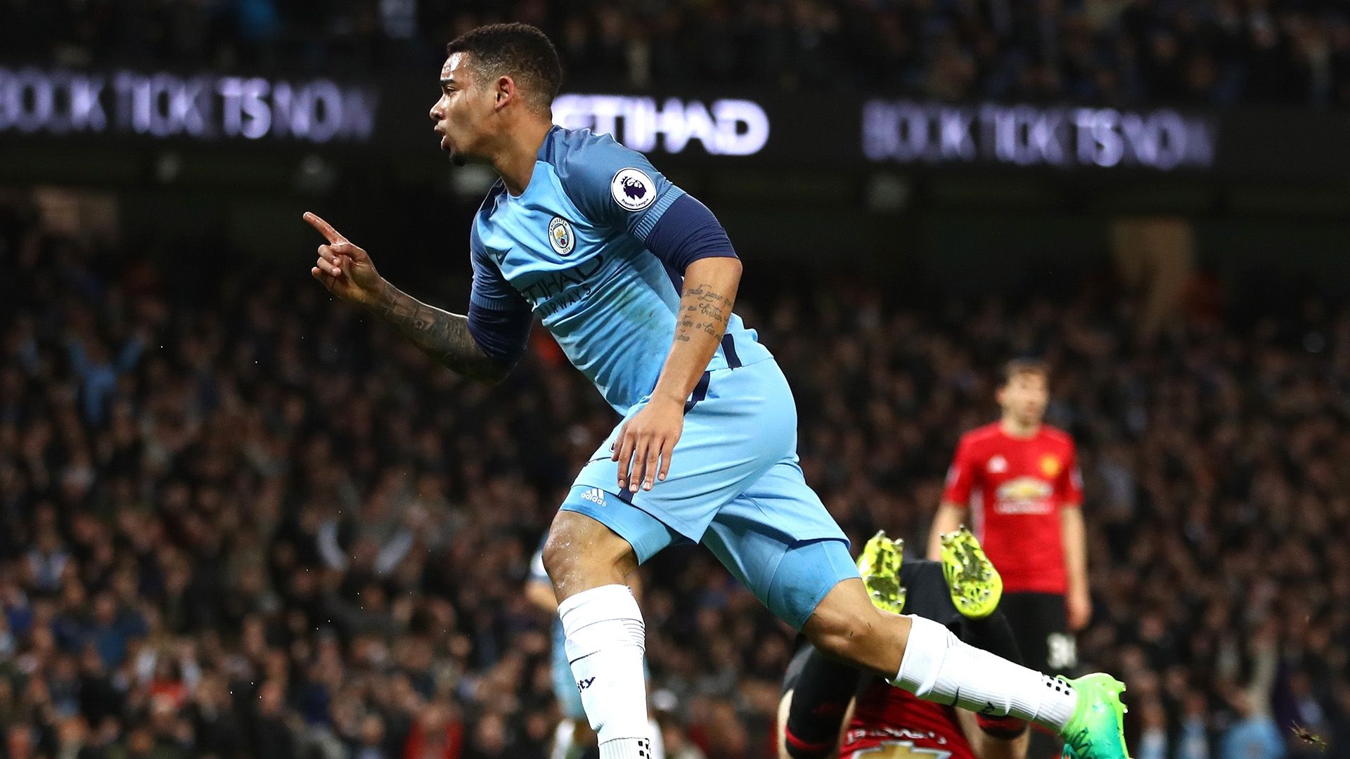 Gabriel Jesus Manchester City Manchester United Premier League 27042017