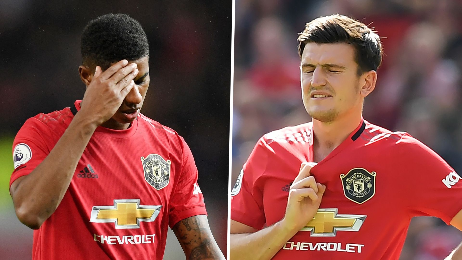 Marcus Rashford, Harry Maguire, Man Utd