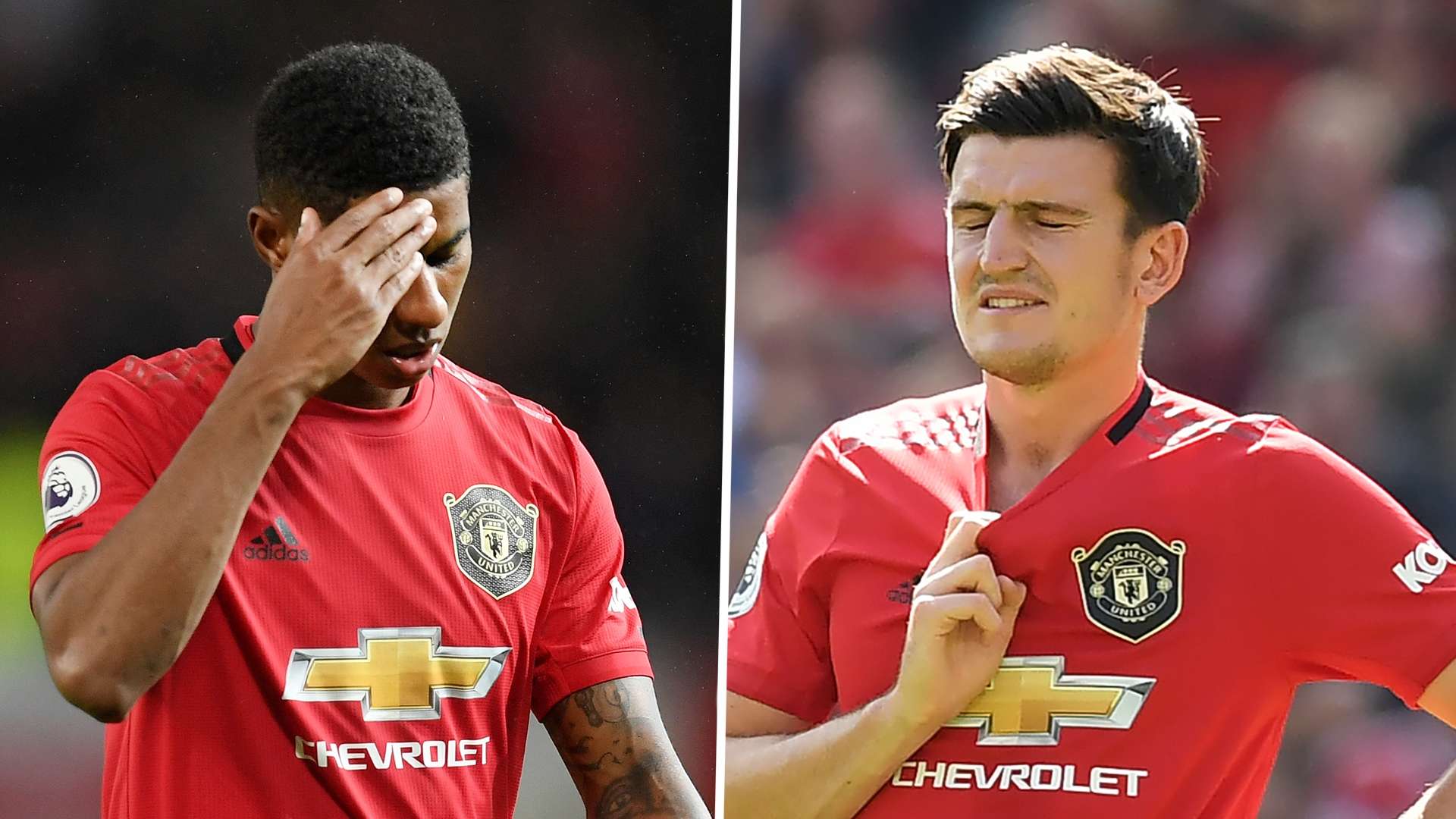 Marcus Rashford, Harry Maguire, Man Utd