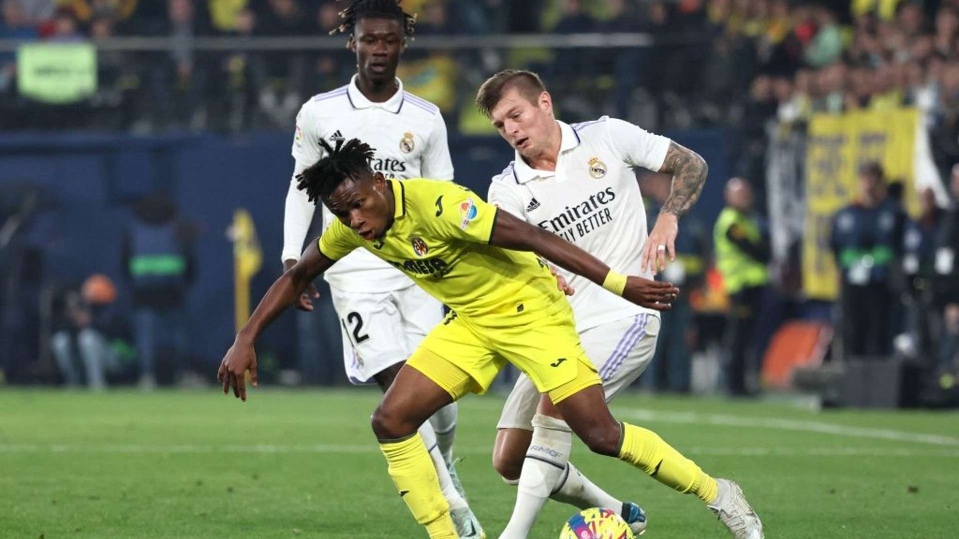 Samuel Chukwueze against Real Madrid.