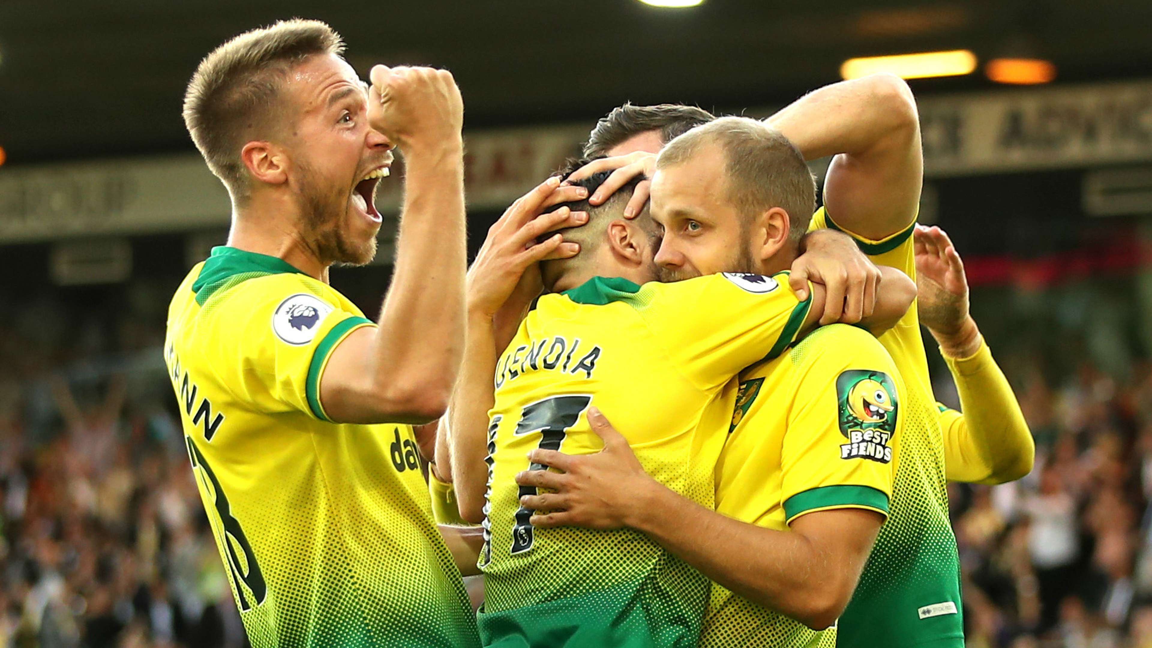 Norwich City celebrate 2019-20