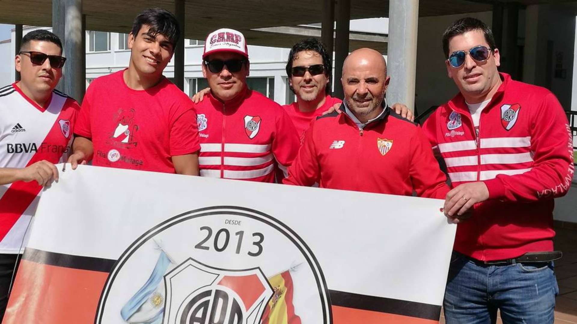 Jorge Sampaoli River Plate Fans Malaga 30042017
