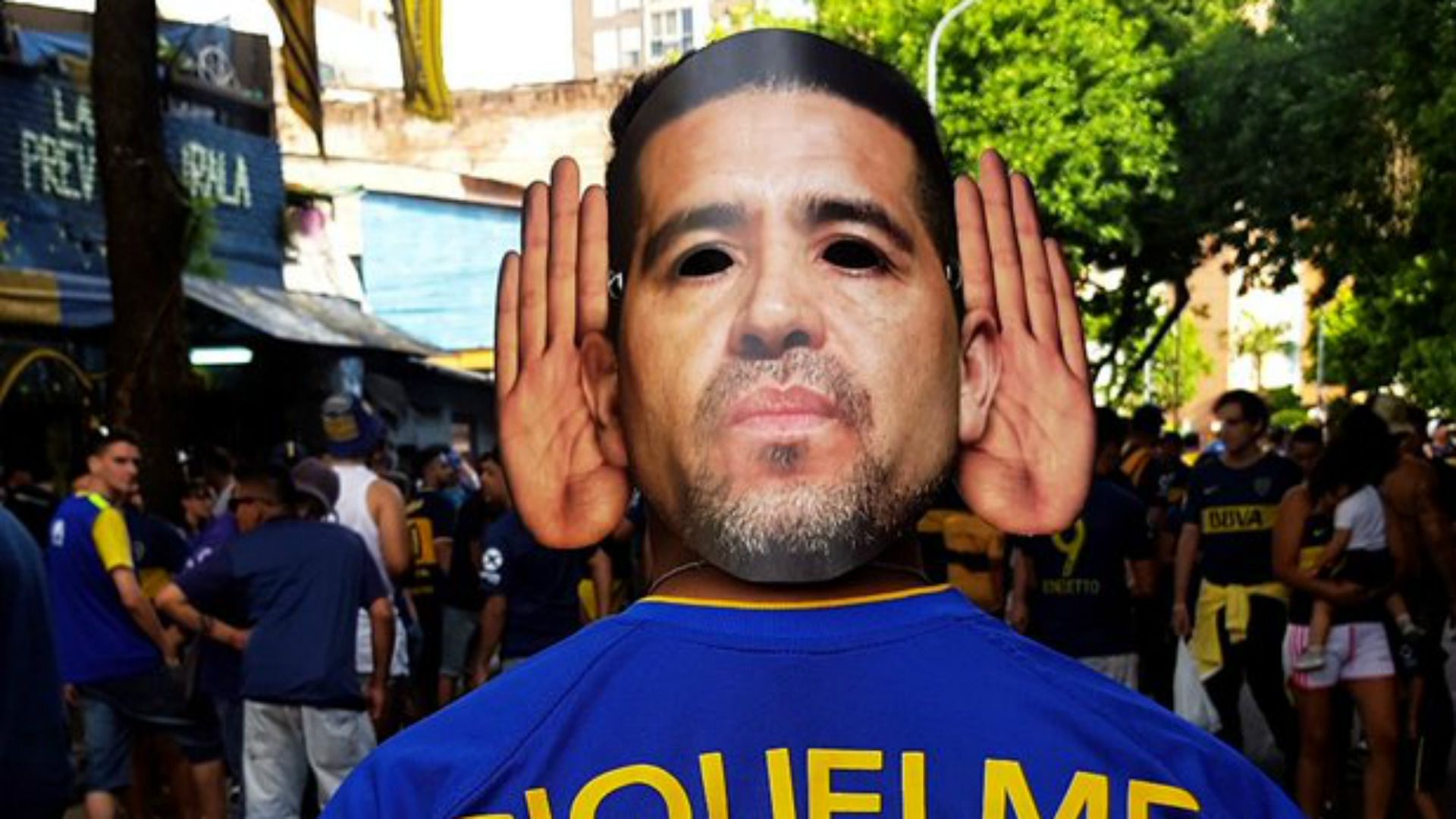 careta Riquelme Boca Juniors Argentinos Superliga 30112019