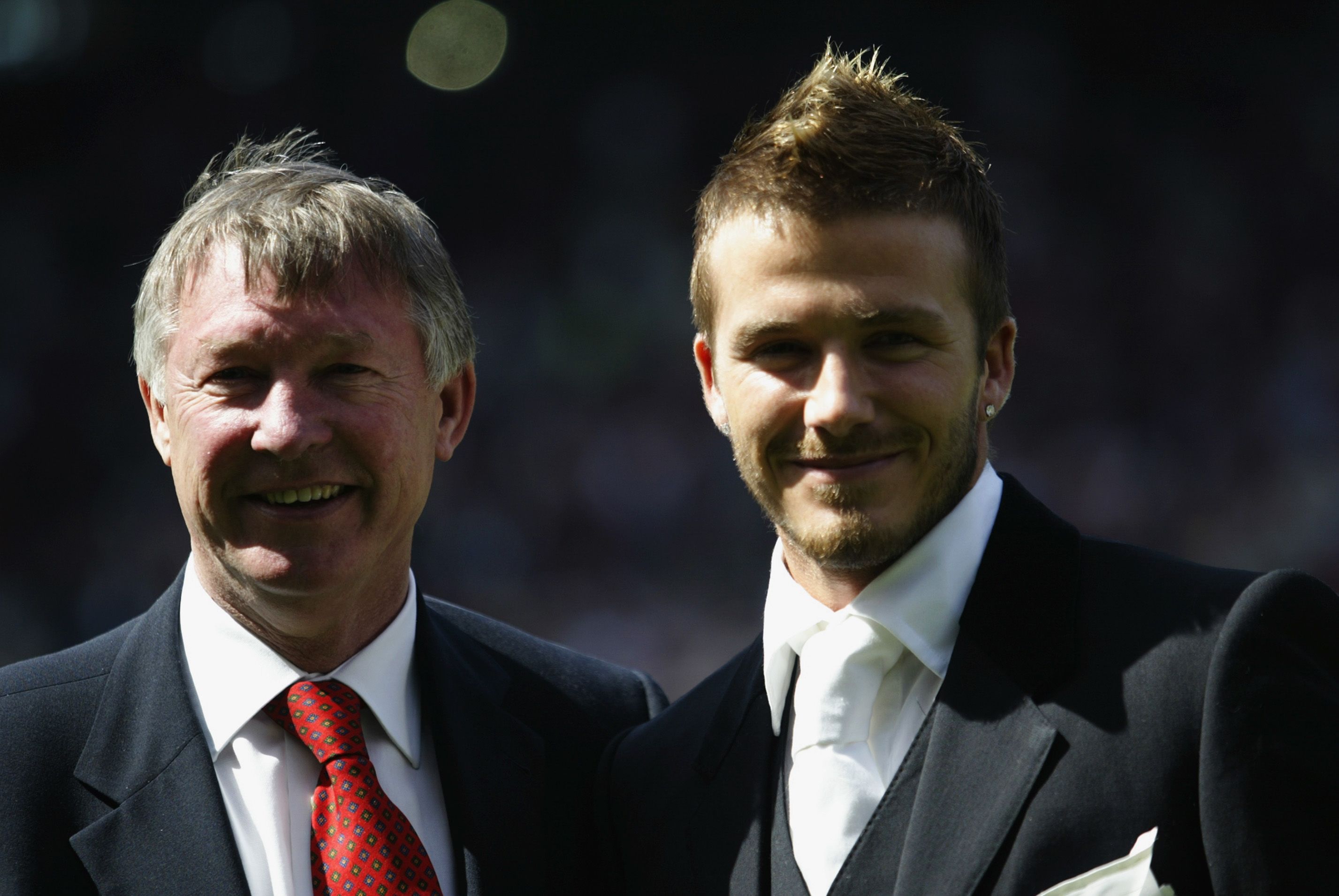 Sir Alex Ferguson and David Beckham