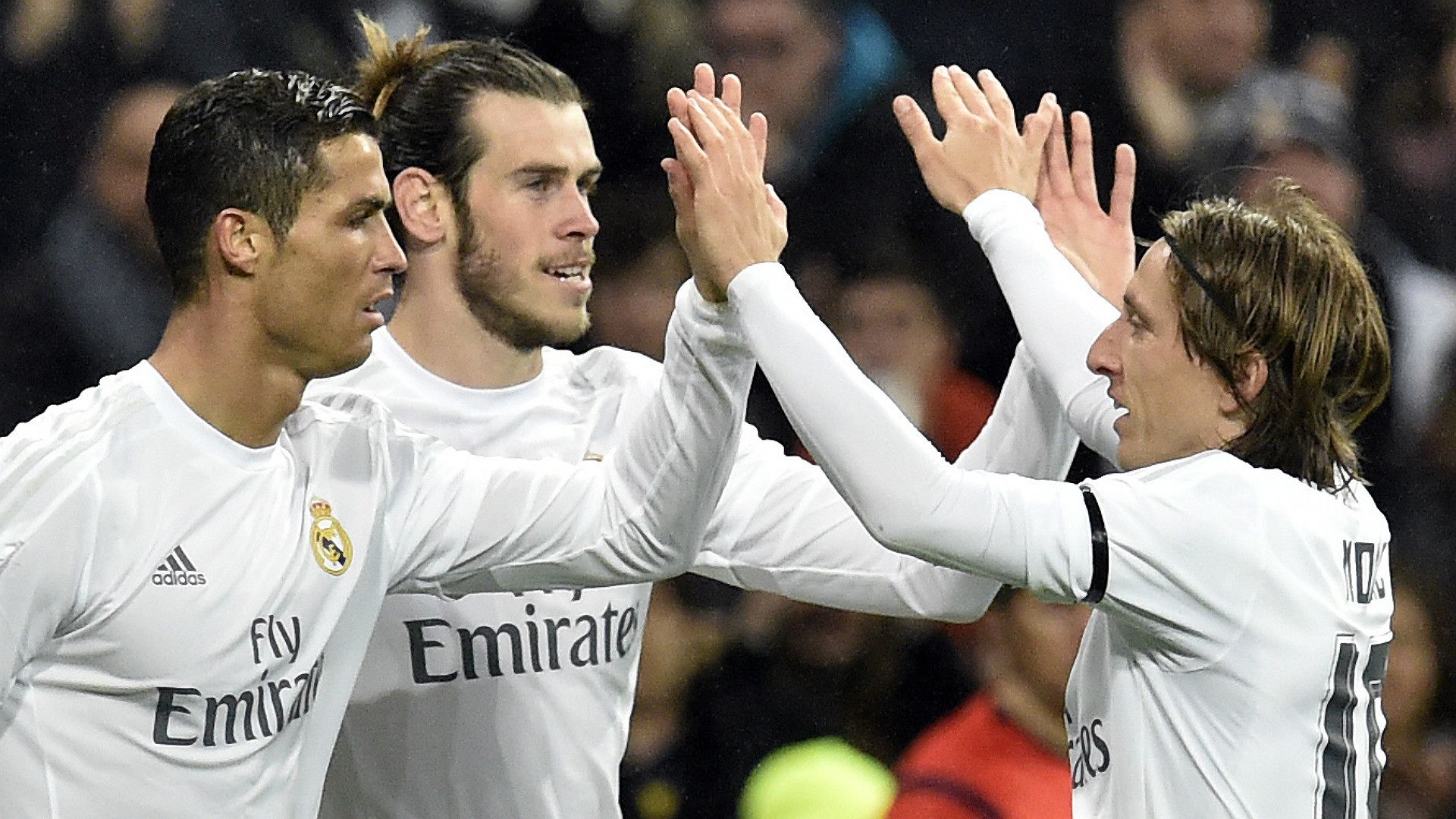 Cristiano Ronaldo Gareth Bale Luka Modric Real Madrid Deportivo Coruna La Liga 09012016