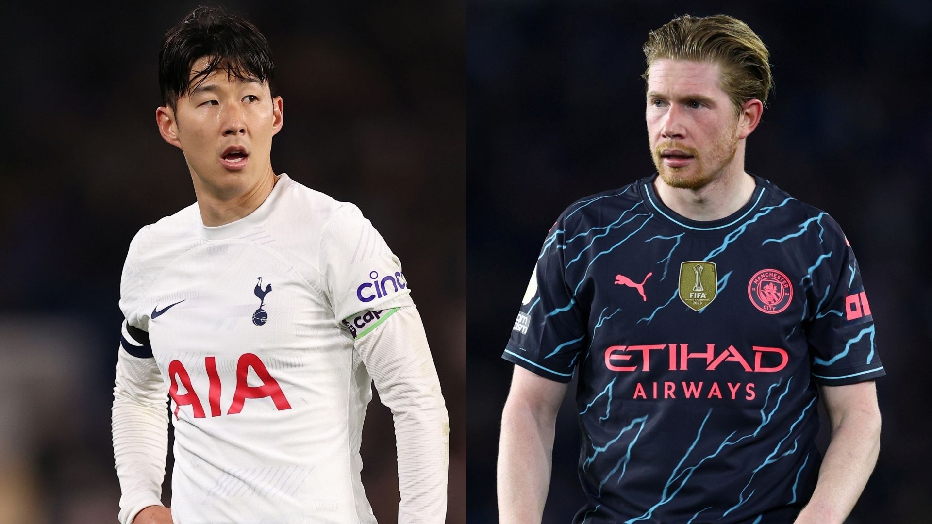 Son Heung-Min Tottenham Kevin De Bruyne Man City