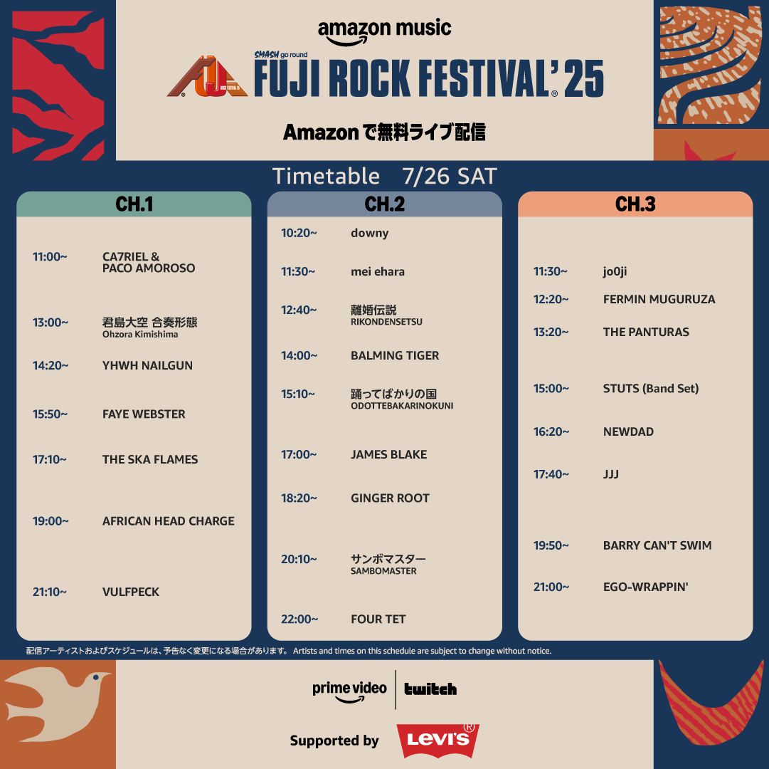 Fuji rock 2025 day2
