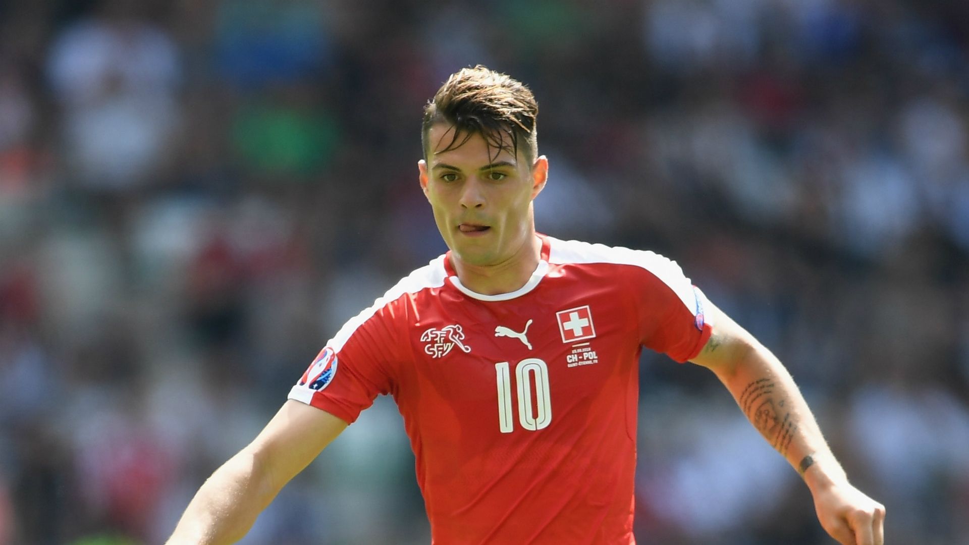 Granit Xhaka Switzerland v Poland Euro 2016 25062016