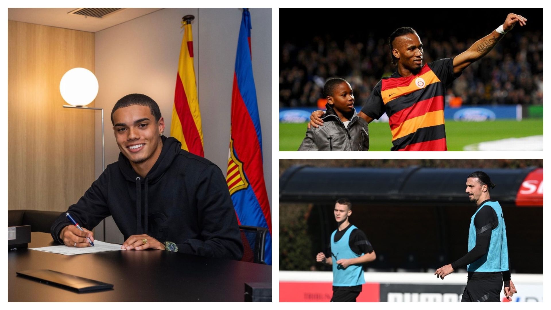 Ronaldinho Drogba Zlatan "kids"