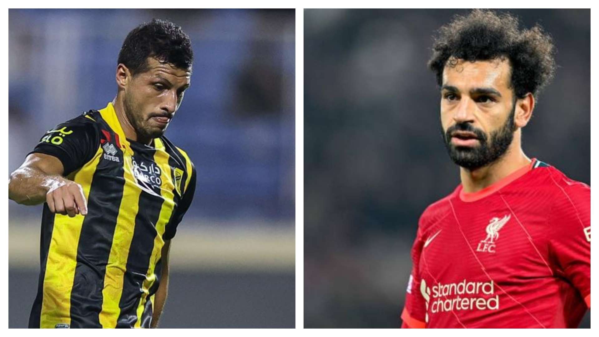 mohamed salah - tarek hamed - liverpool - ittihad 2022
