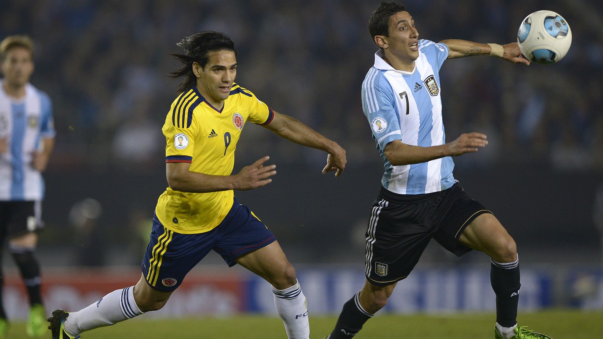 Radamel Falcao Angel Di Maria Argentina Colombia Eliminatorias Sudamericanas 07062013
