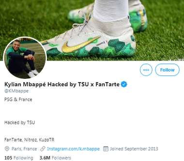 Kylian Mbappe hack