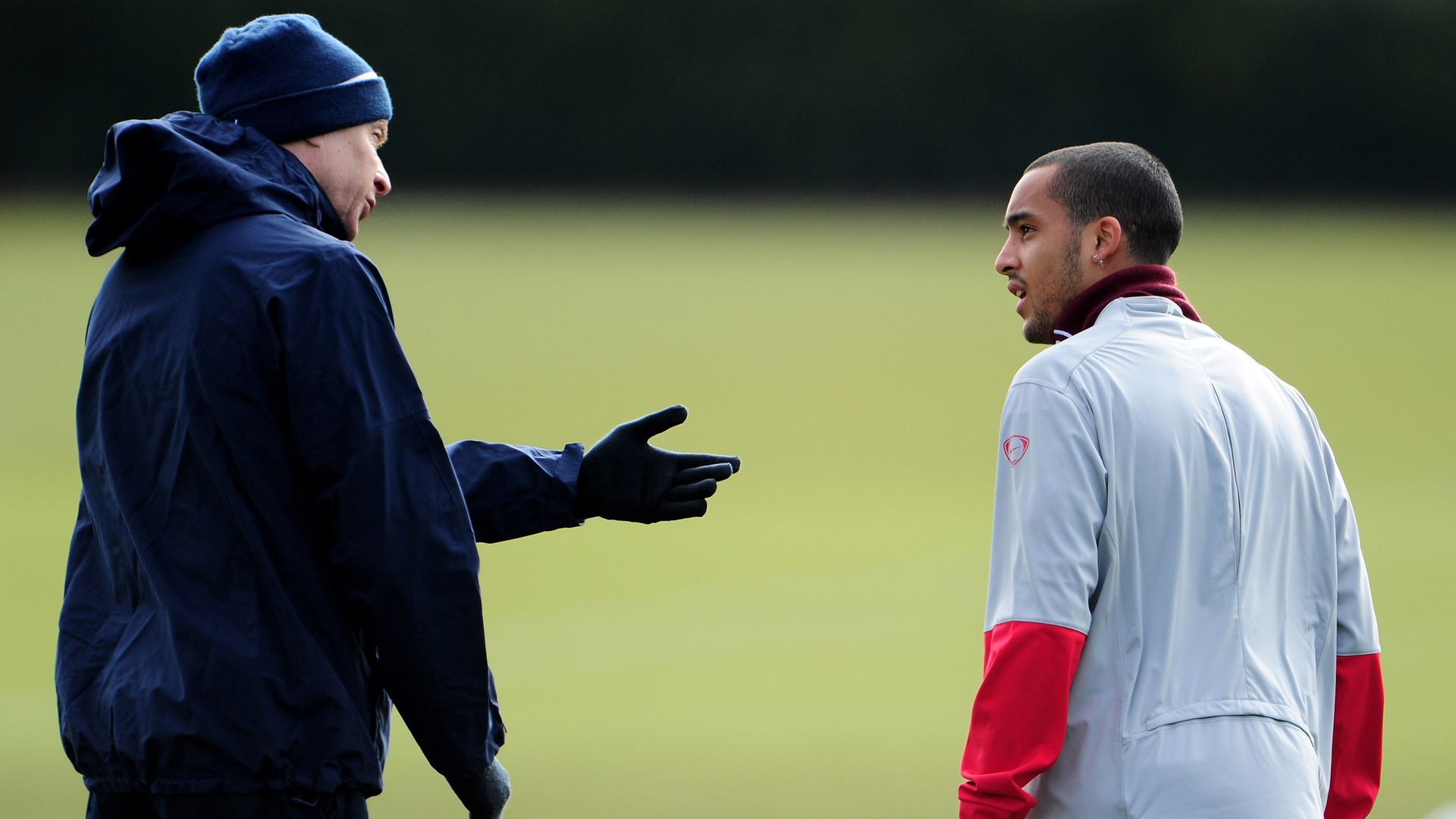 FC Arsenal Arsene Wenger Theo Walcott 08032010