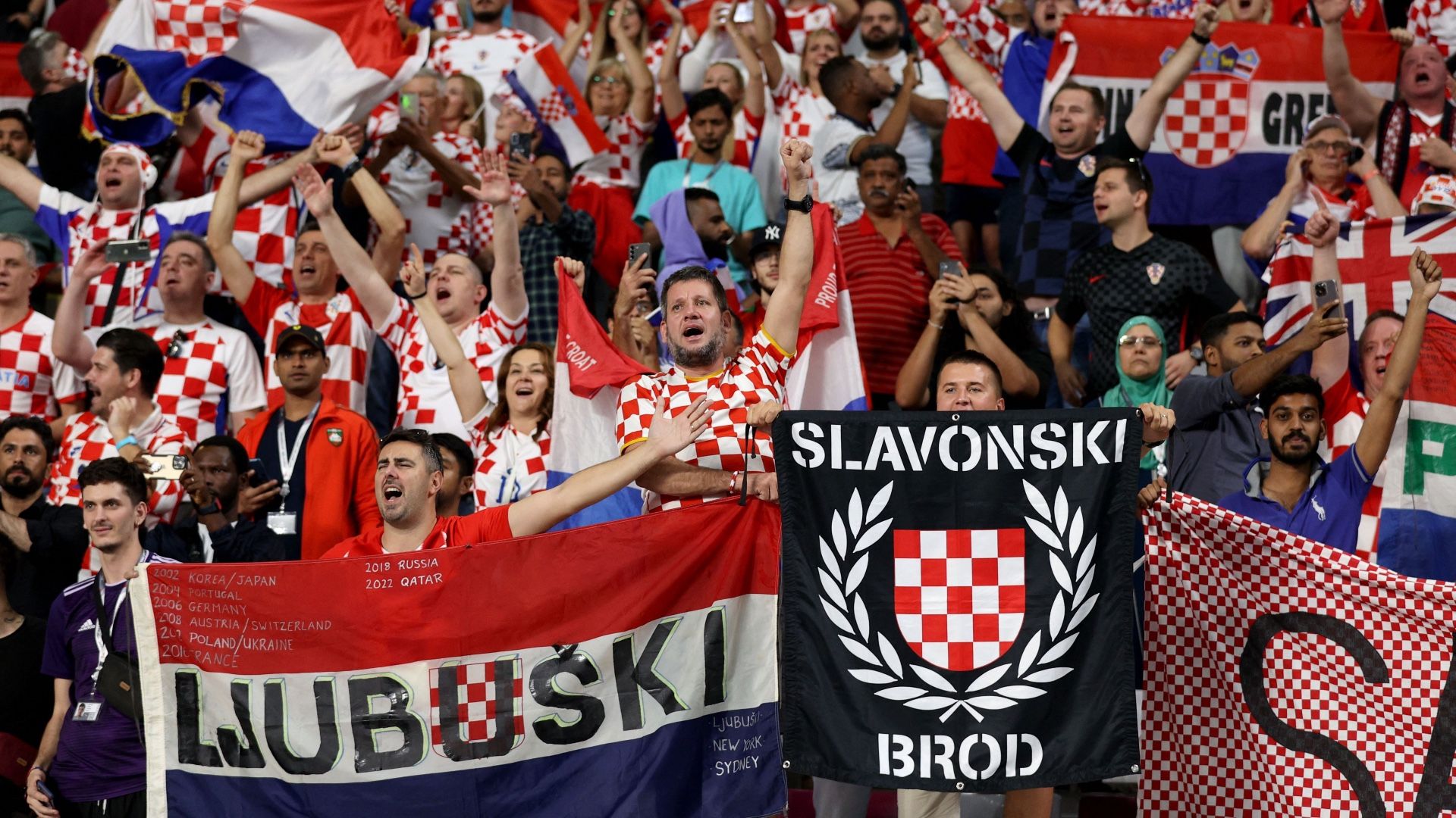 Croatia fans WC 2022