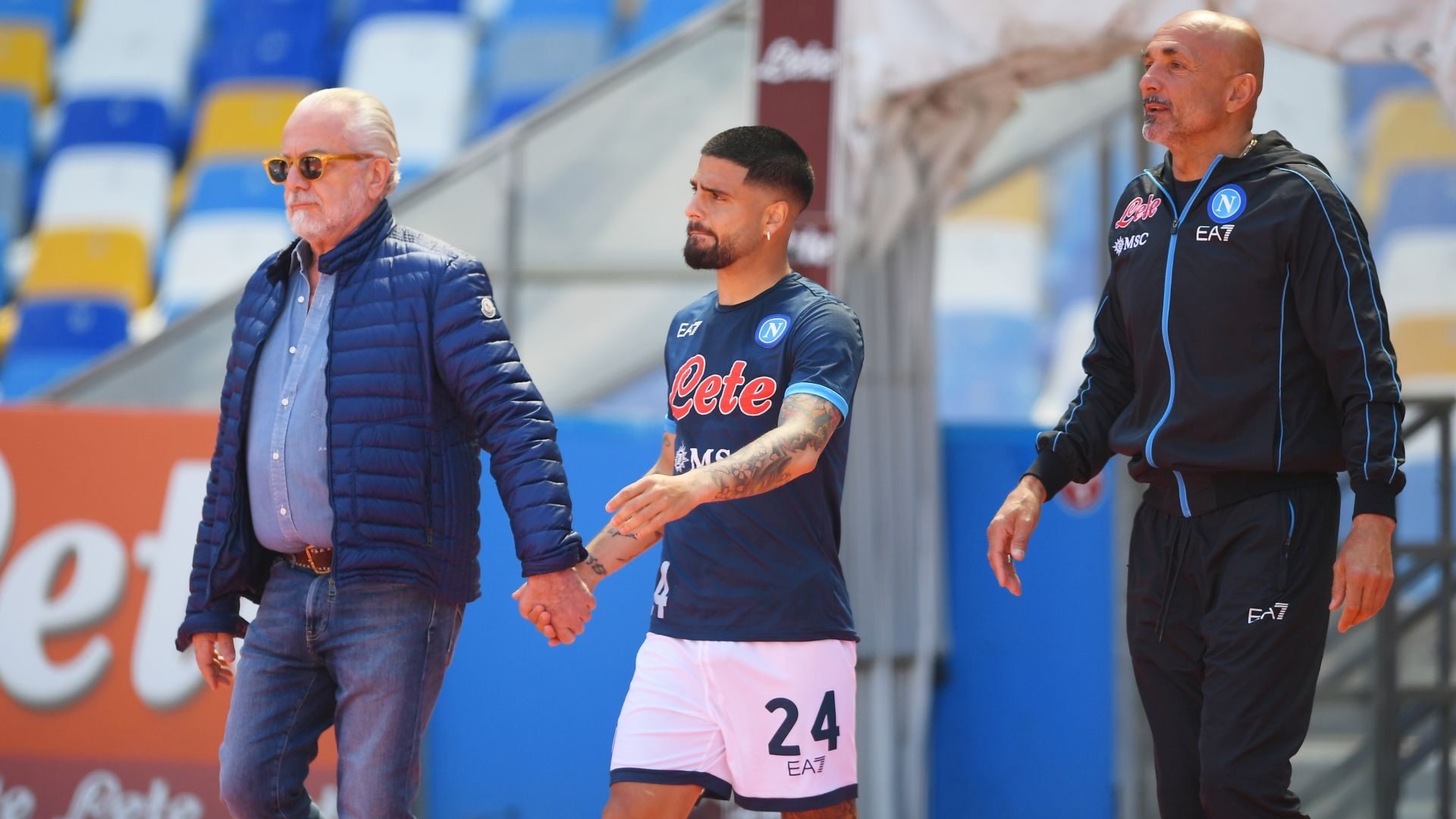 Aurelio De Laurentiis Lorenzo Insigne Luciano Spalletti Napoli