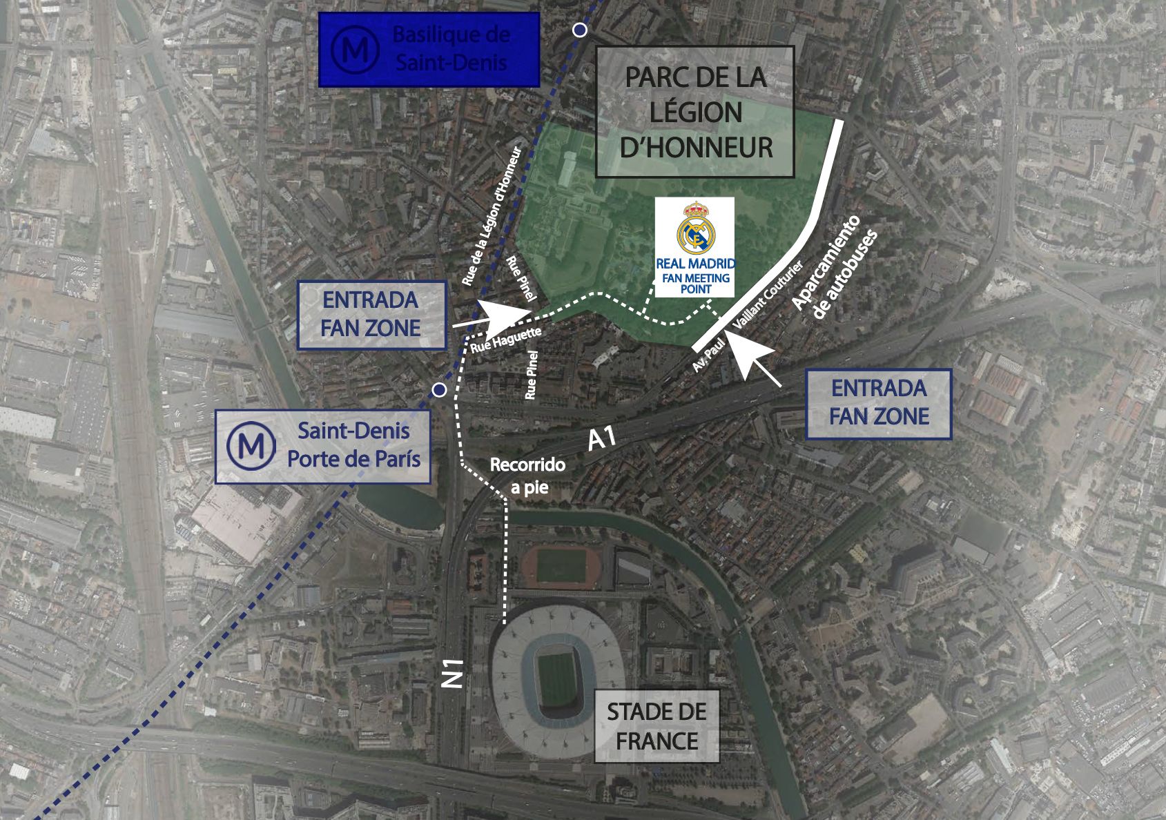 Fan Zone Real Madrid Paris 2022