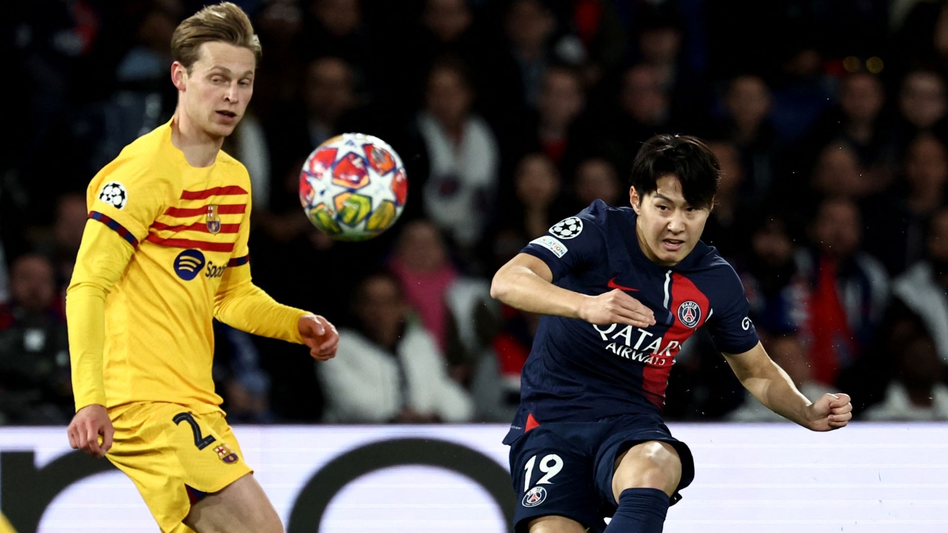 De Jong Kang In Lee PSG Barcelona Champions League