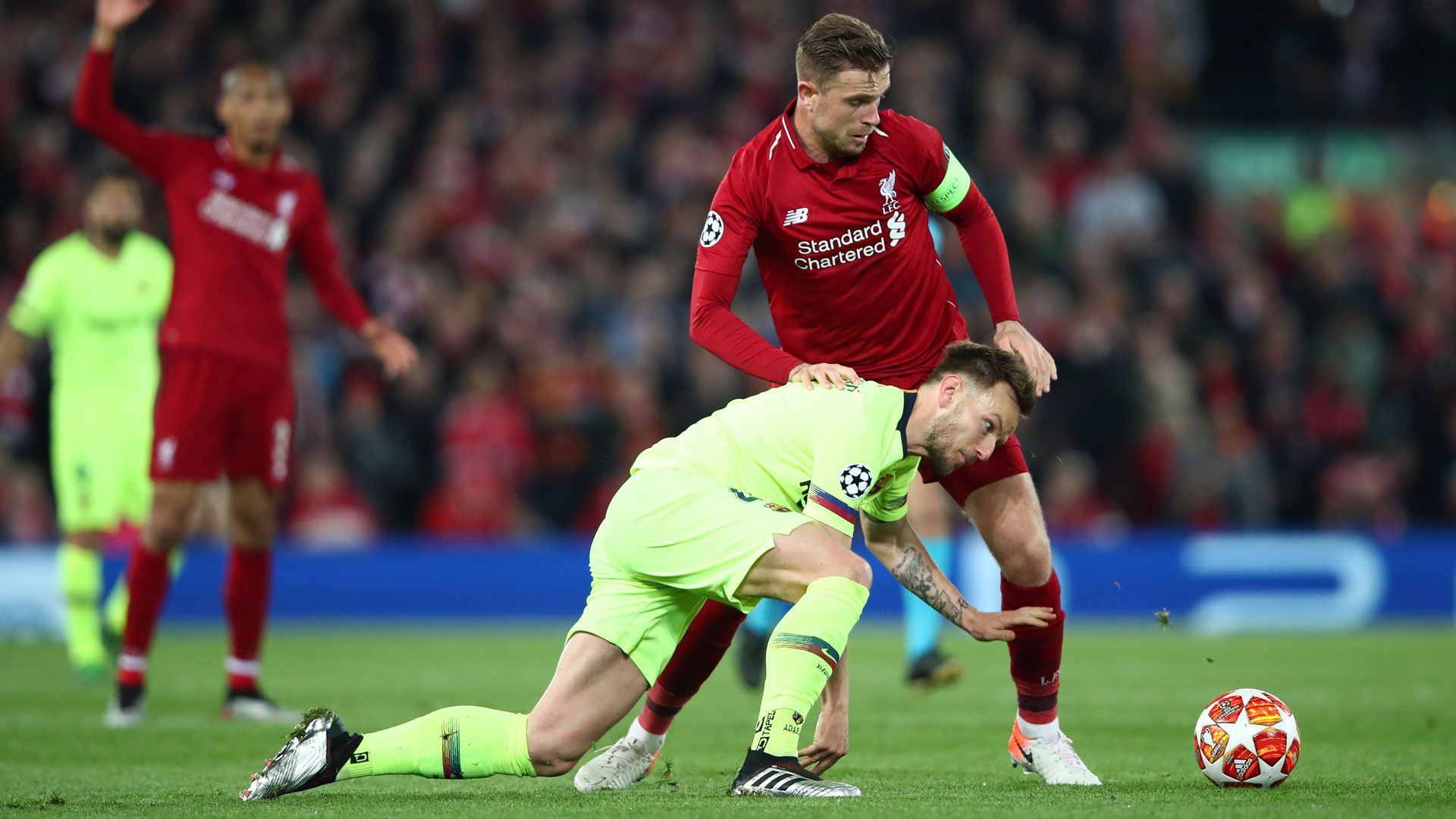 Ivan Rakitic Jordan Henderson FC Liverpool FC Barcelona Champions League 07052019