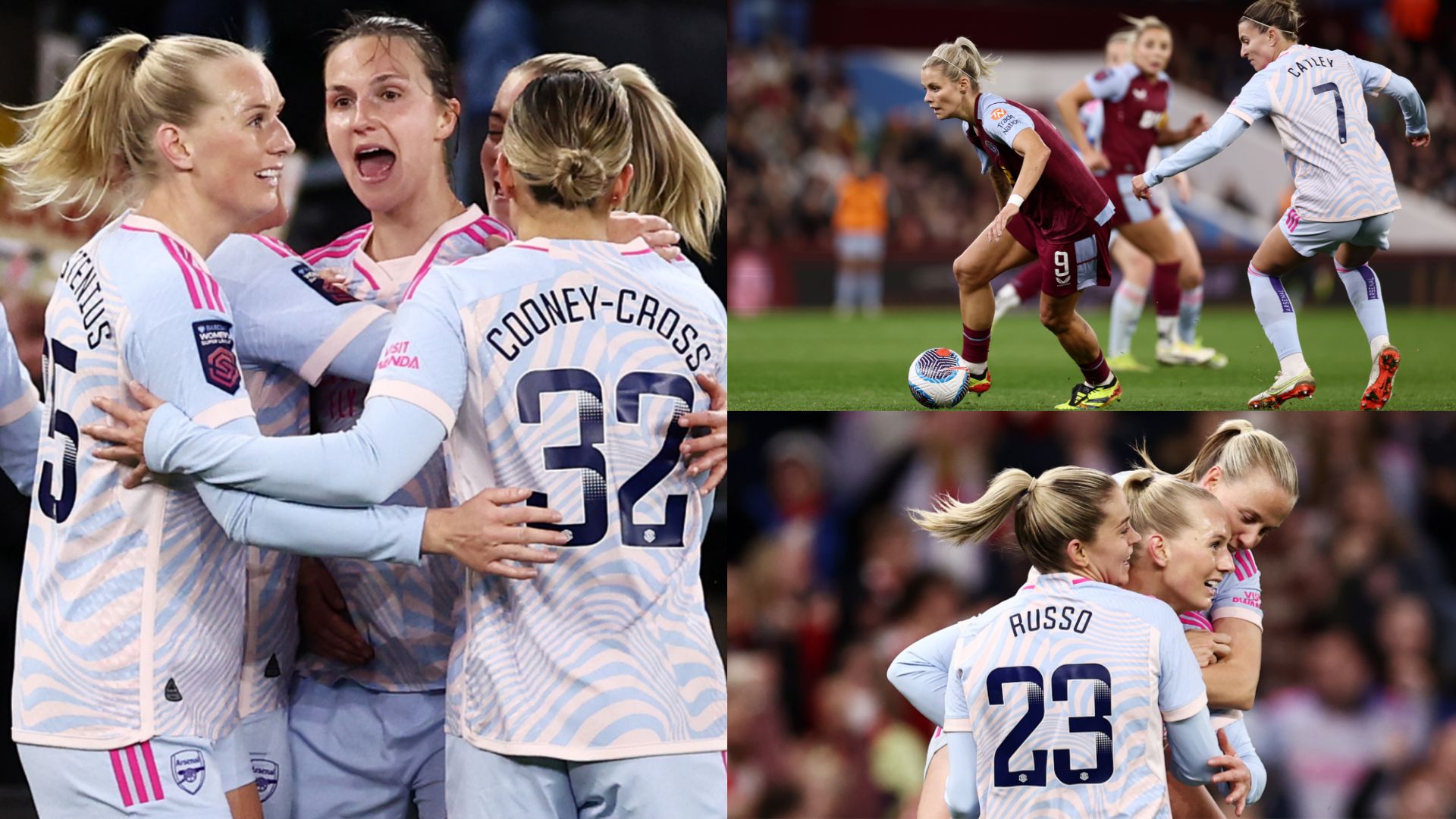 Arsenal beat Aston Villa in WSL clash