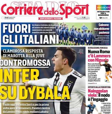 Corriere dello Sport cover