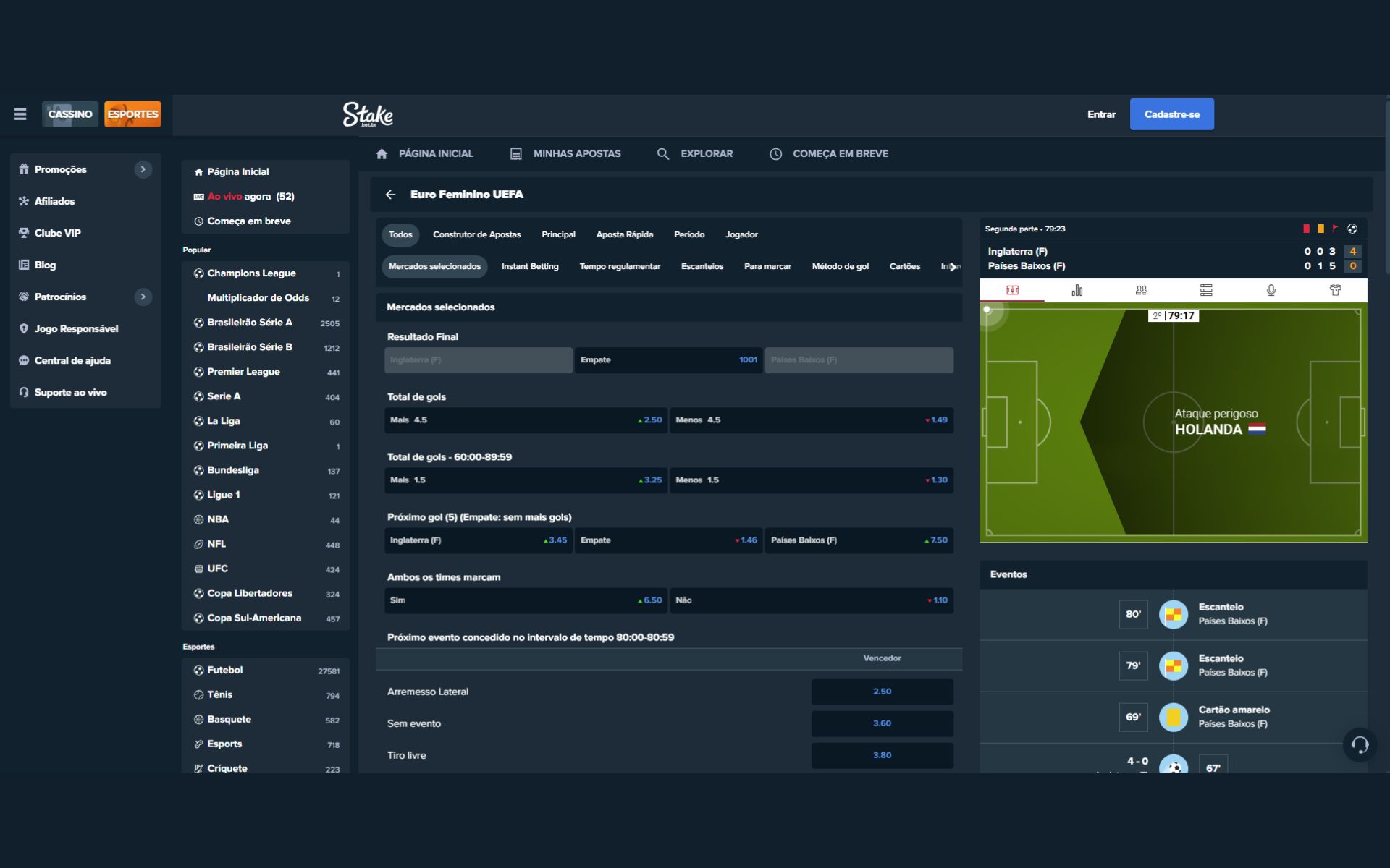Stake apostas ao vivo