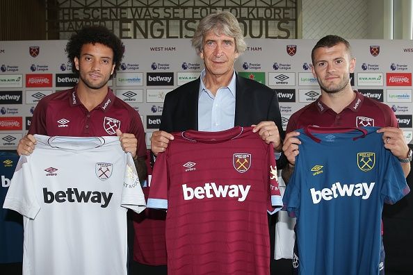 Felipe Anderson & Manuel Pellegrini & Jack Wilshere