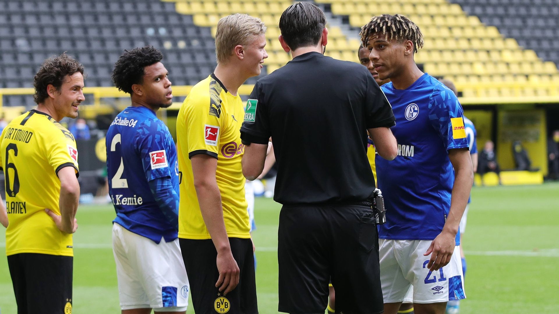 ONLY GERMANY Erling Haaland Jean Clair Todibo Borussia Dortmund Schalke 04 2020