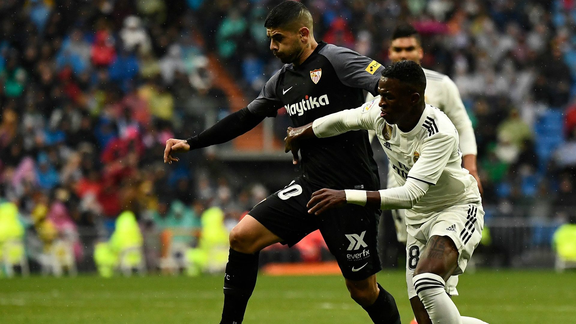 EVER BANEGA VINICIUS REAL MADRID SEVILLA LALIGA