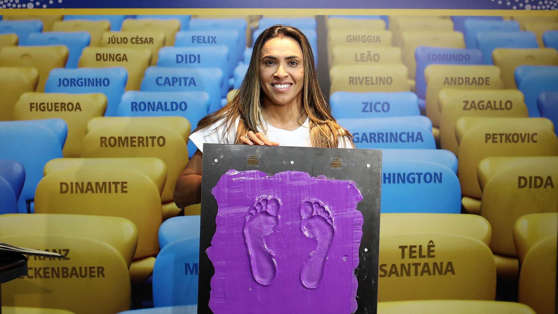 Marta Vieira Calcada da Fama Maracanã 10122018