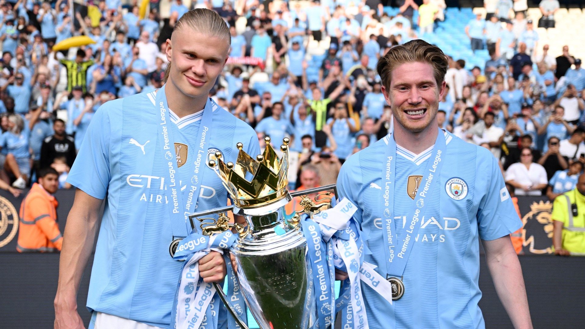 Erling Haaland Kevin De Bruyne Manchester City GFX