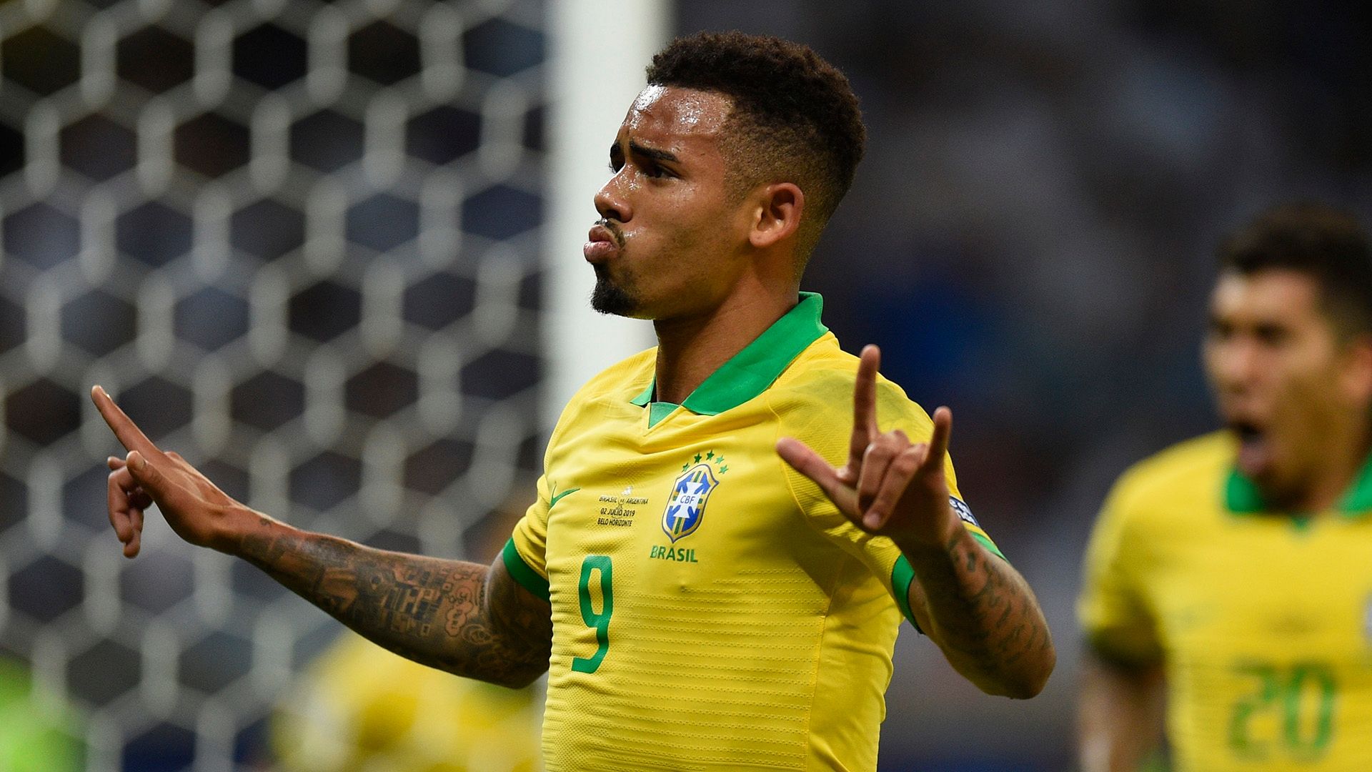 Gabriel Jesus Brasil Argentina 02072019