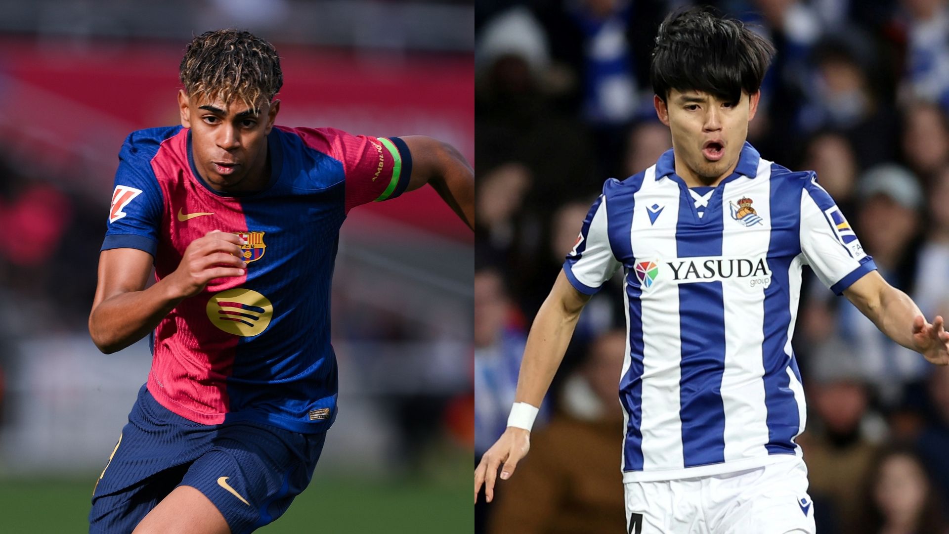 Lamine Yamal Barcelona Takefusa Kubo Real Sociedad