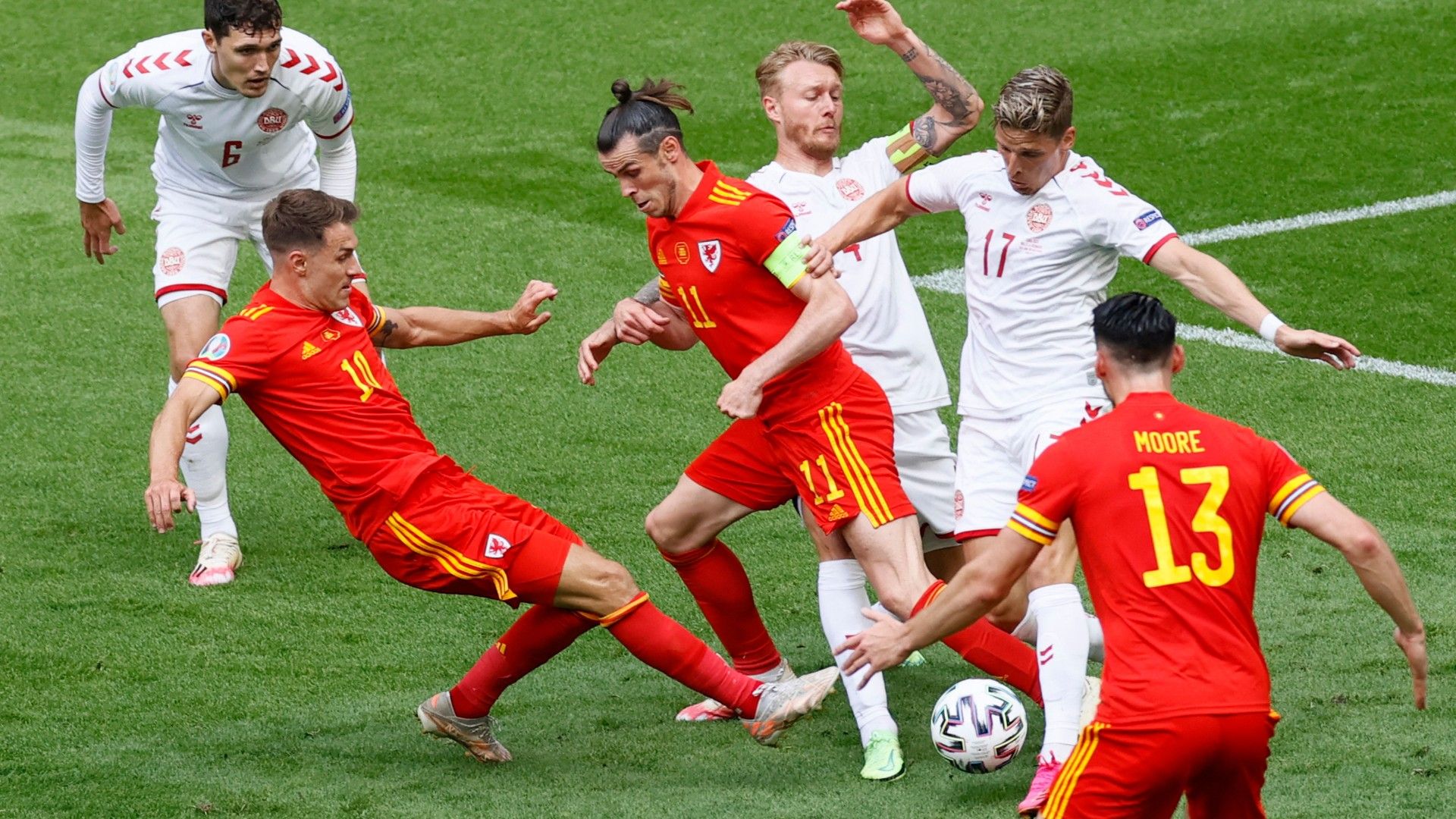 Gareth Bale Wales Denmark Euro 2020