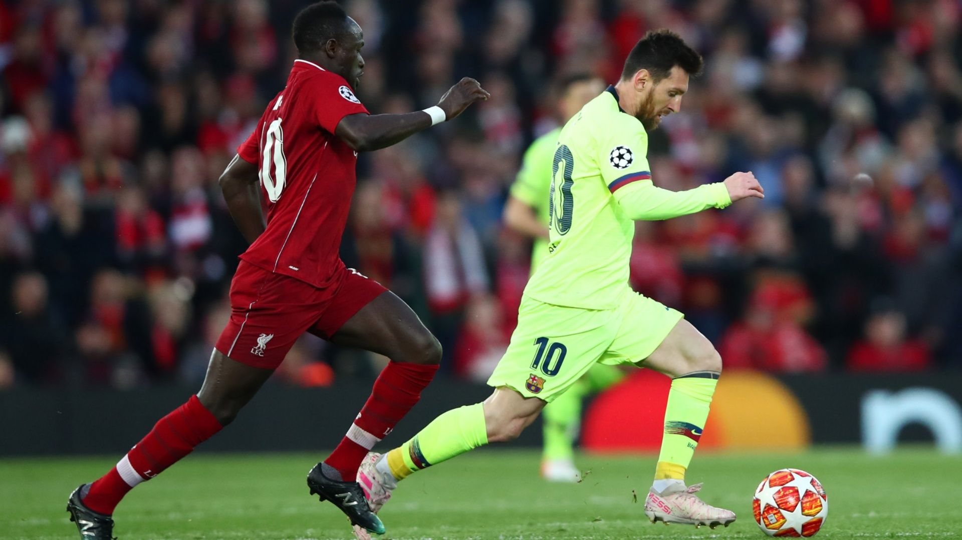 Sadio Mane Lionel Messi Liverpool Barcelona