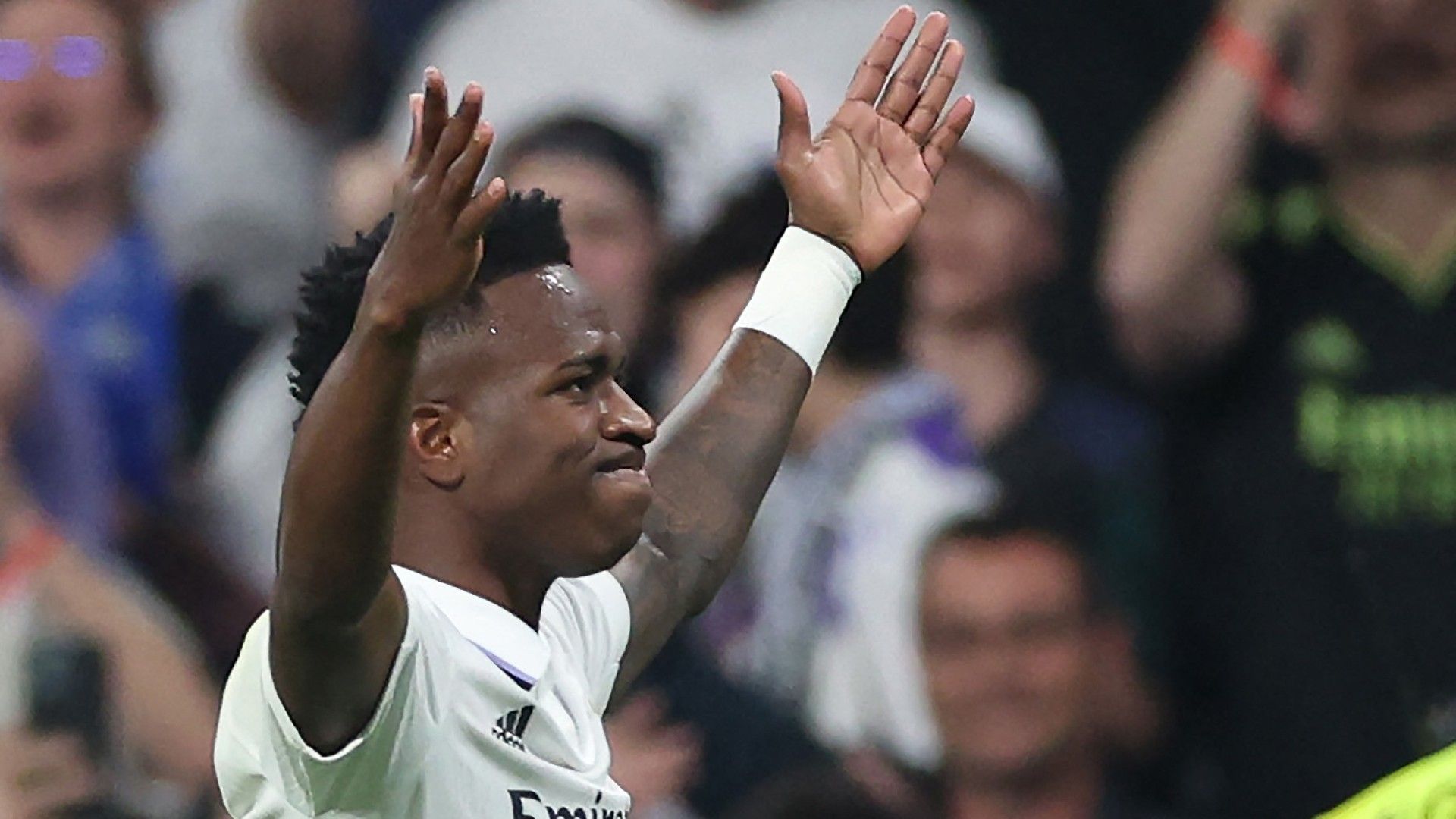 Real Madrid's Brazilian forward Vinicius Junior