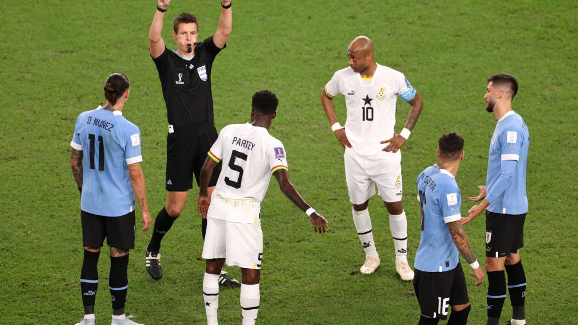Uruguay vs Ghana.
