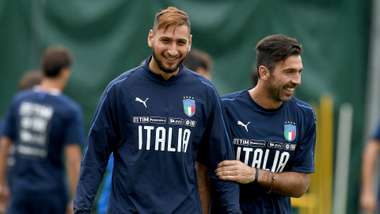 Gianluigi Donnarumma Gianluigi Buffon Italy WC Qualifying Europe 10052017