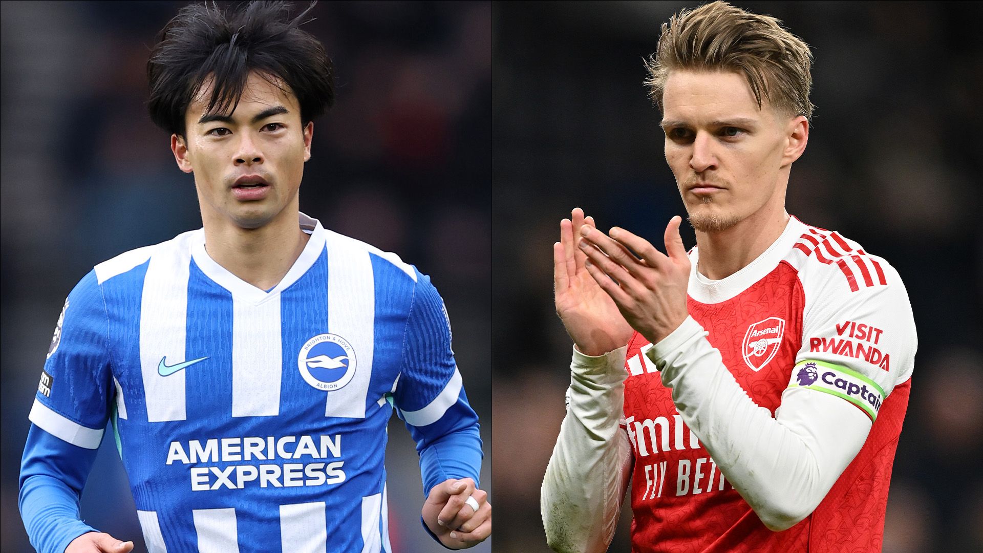 Kaoru Mitoma Brighton Martin Odegaard Arsenal