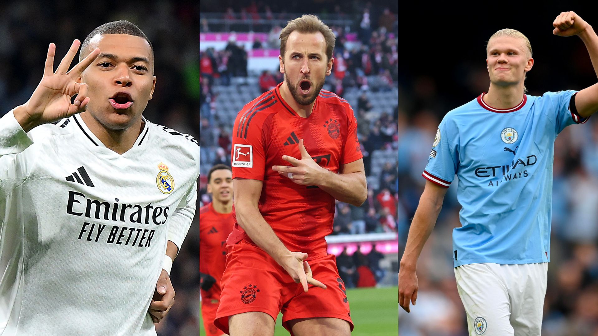 Mbappe, Kane, Haaland