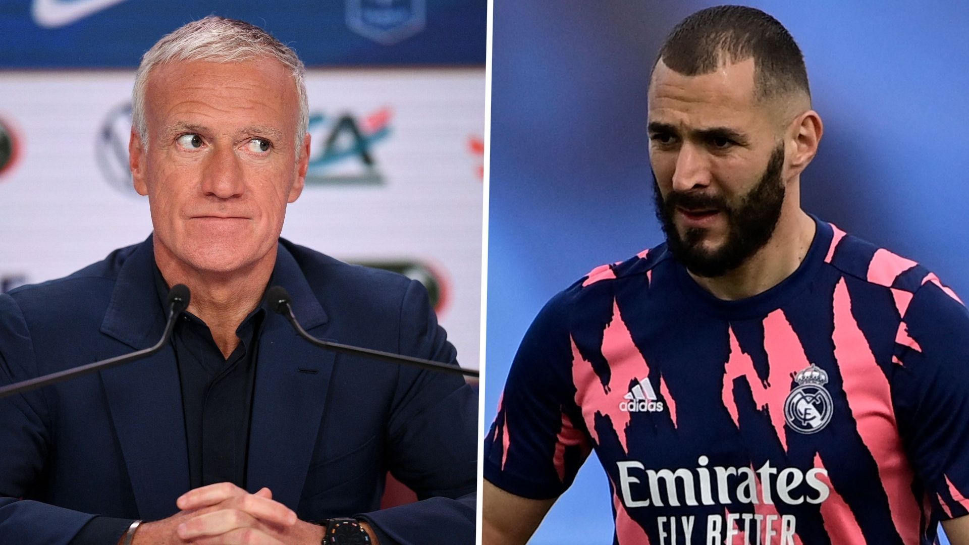 Didier Deschamps Karim Benzema 2020-21