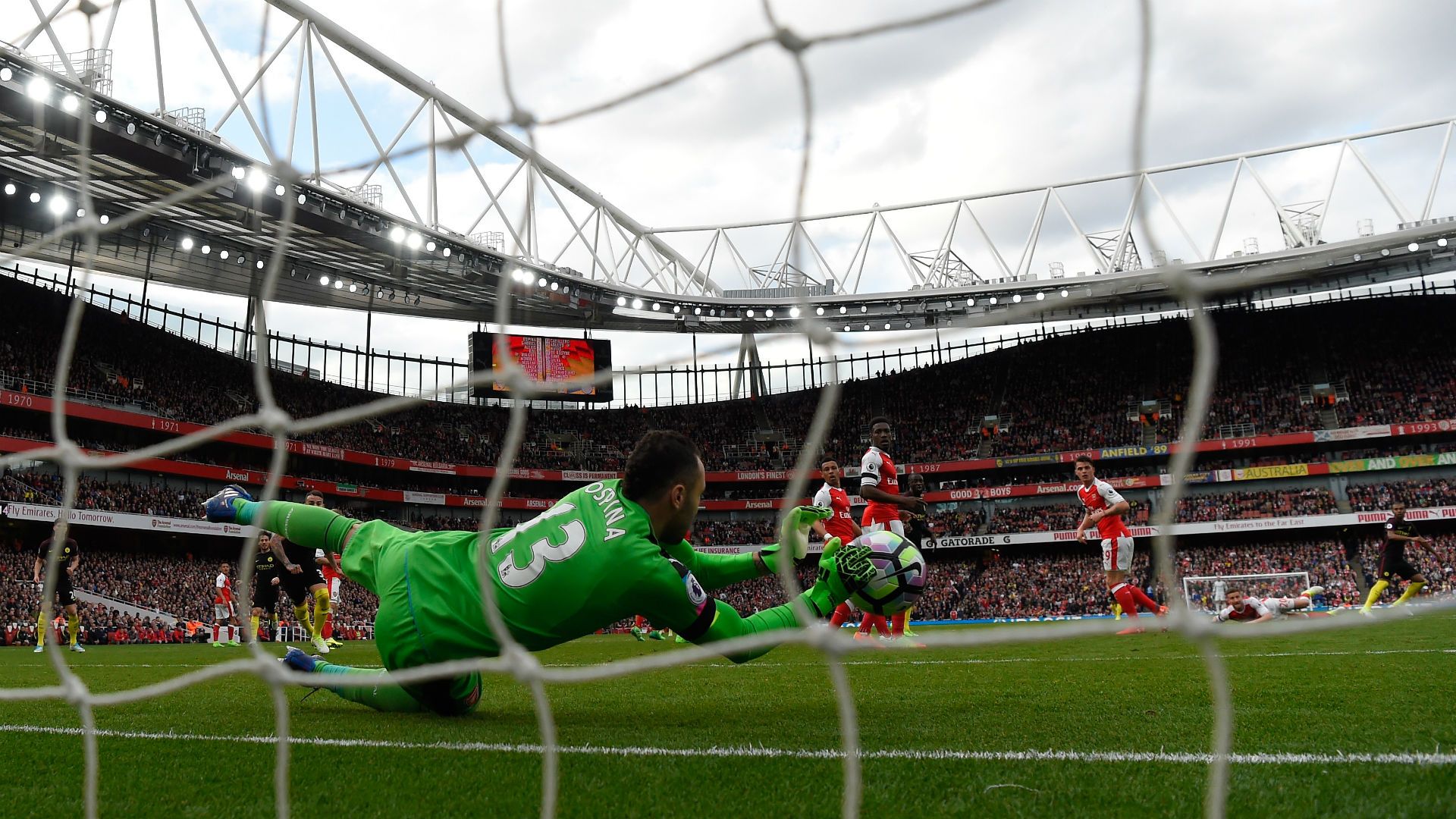 David Ospina Arsenal vs Manchester City Premier League 02042017