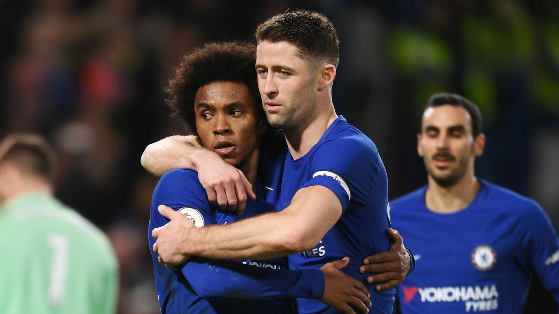 Willian Gary Cahill Chelsea 2017