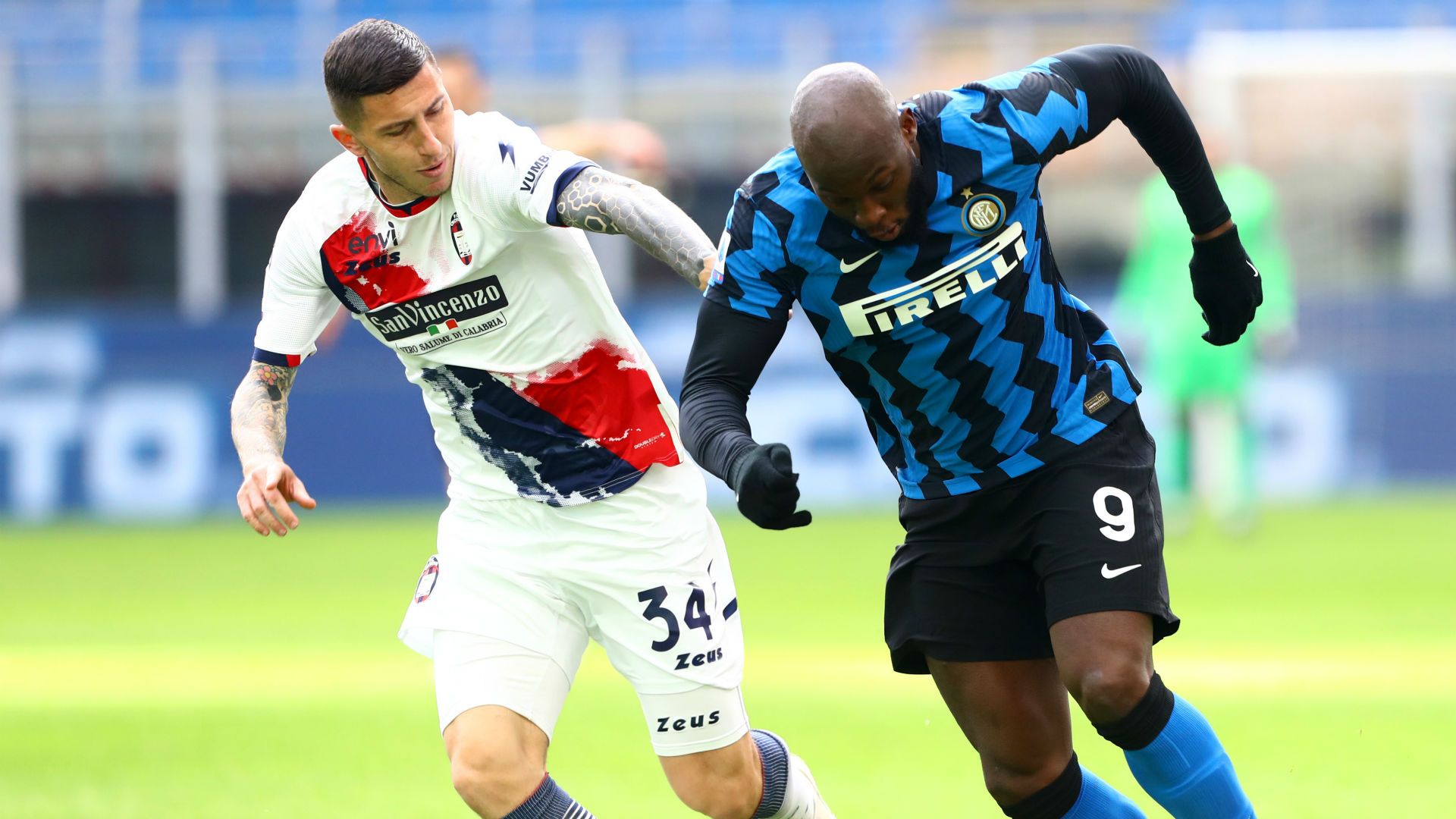 Marrone Lukaku Inter Crotone Serie A